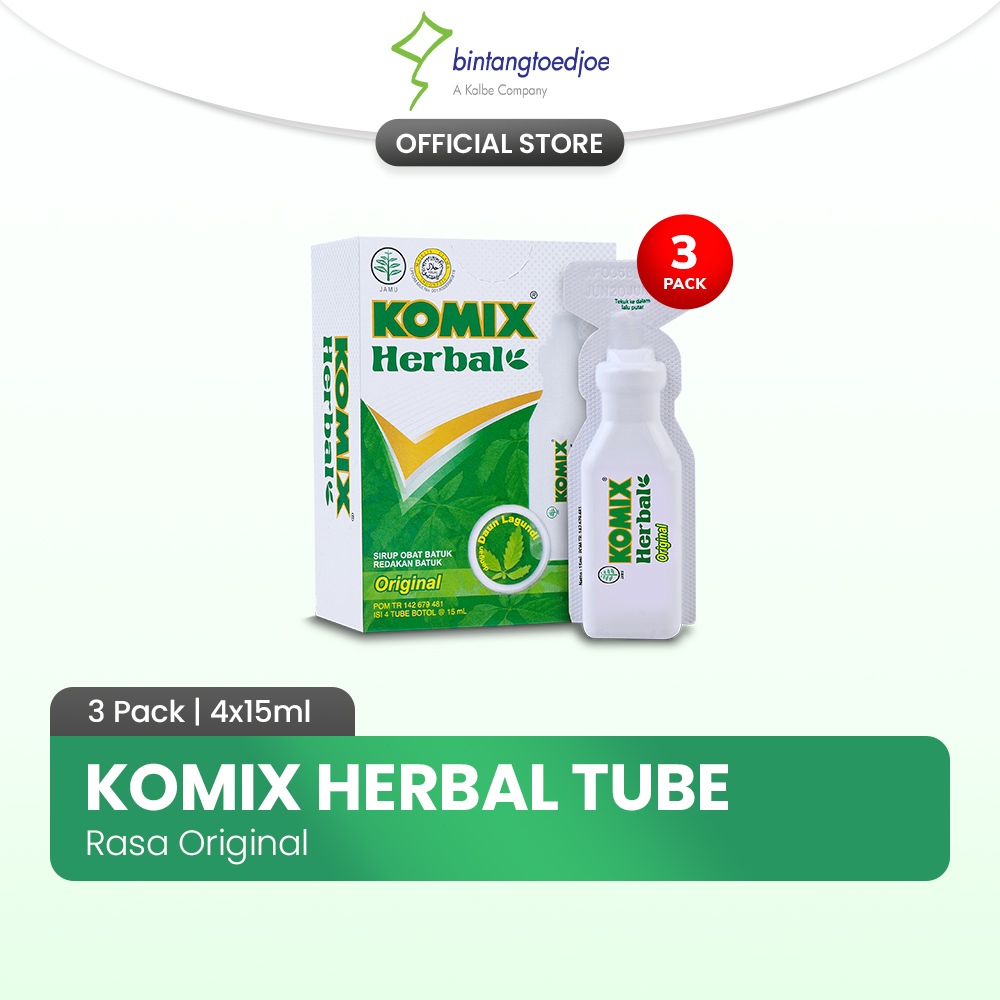 Komix Herbal Original Tube 3 Pack (12 tube)