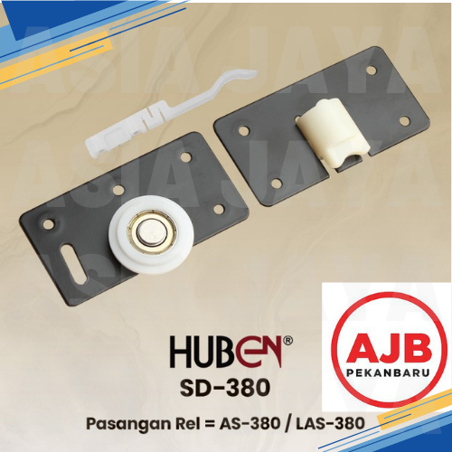 (PER SET) Roda Pintu Sliding Lemari Geser SD 380 Sliding HUBEN
