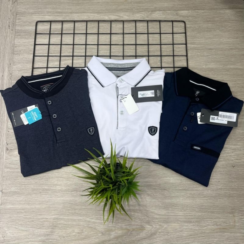 kaos kerah cressida pria original