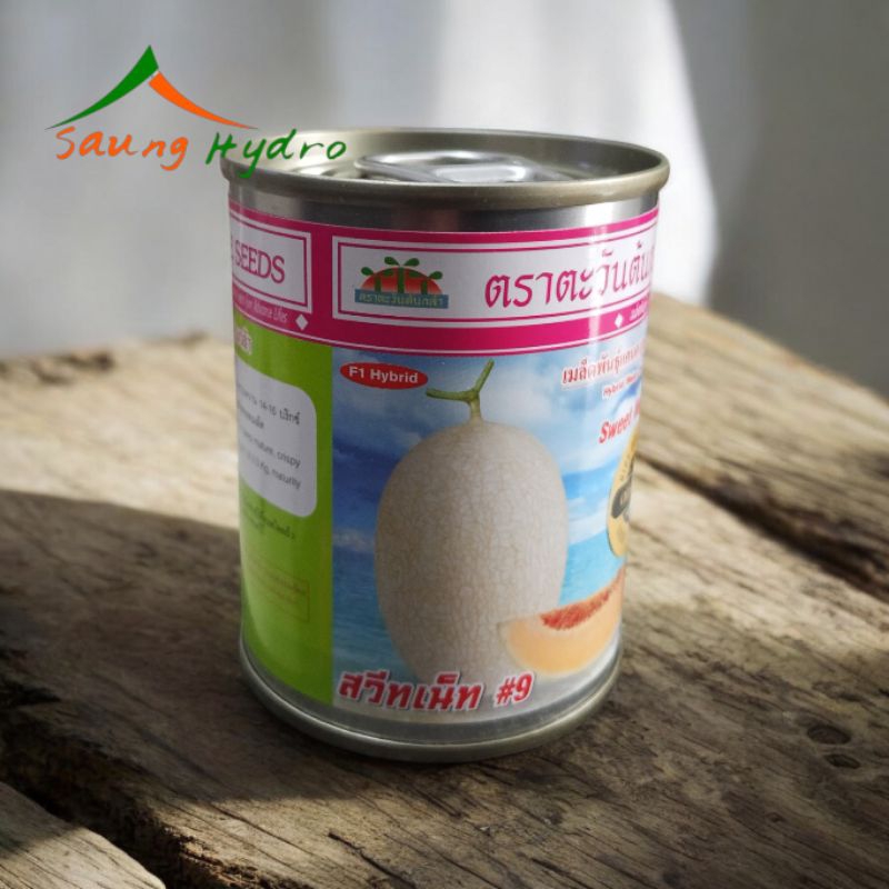 Benih Melon Sweet Net 9 kemasan kaleng isi 20gr