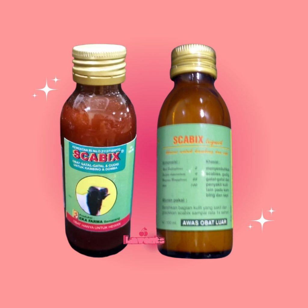 Obat Gatal Kambing Sapi Ekafarma Scabix Liquid 100ml