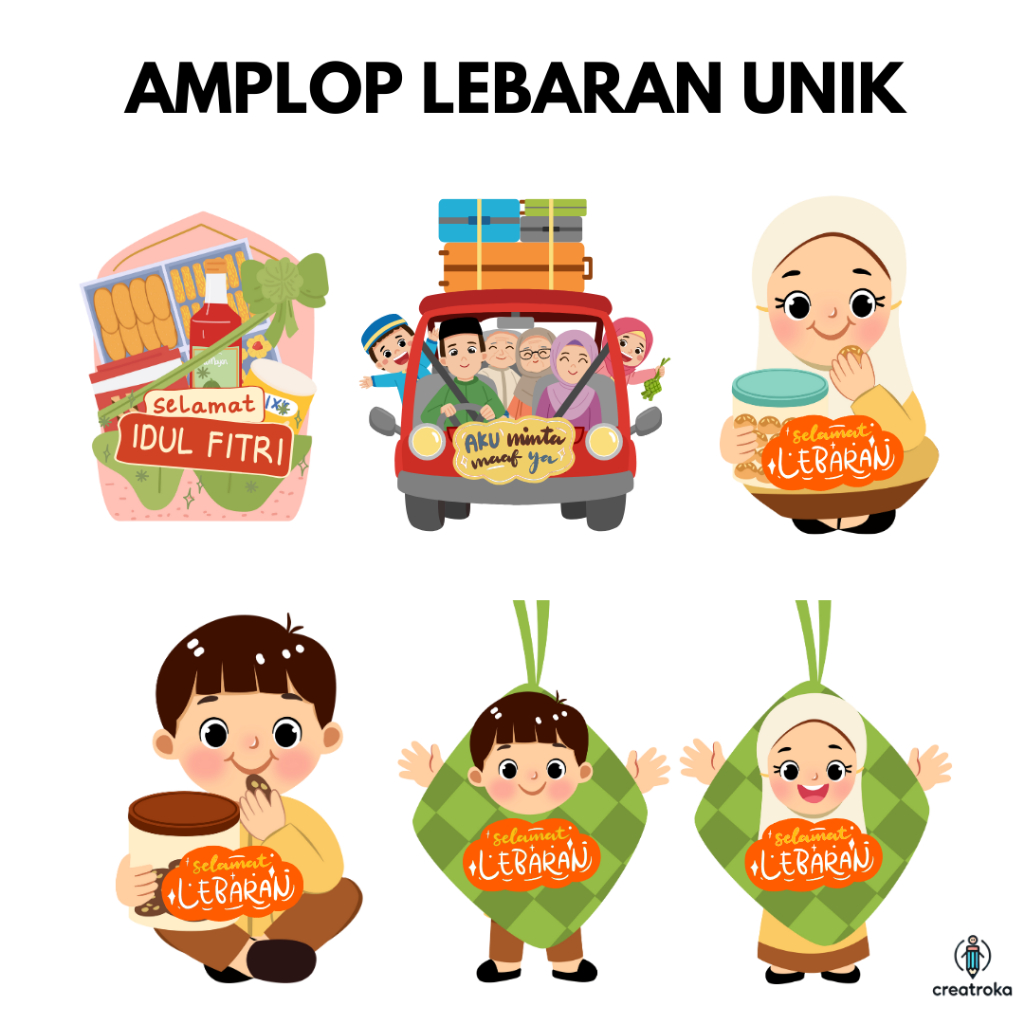 

Amplop Lebaran Isi 5 Unik Bolak Balik Lucu Mubarak Eid Al Fitr Selamat Idul Fitri