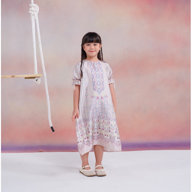ALEZA RAYA - Kelsey dress beige || dress anak