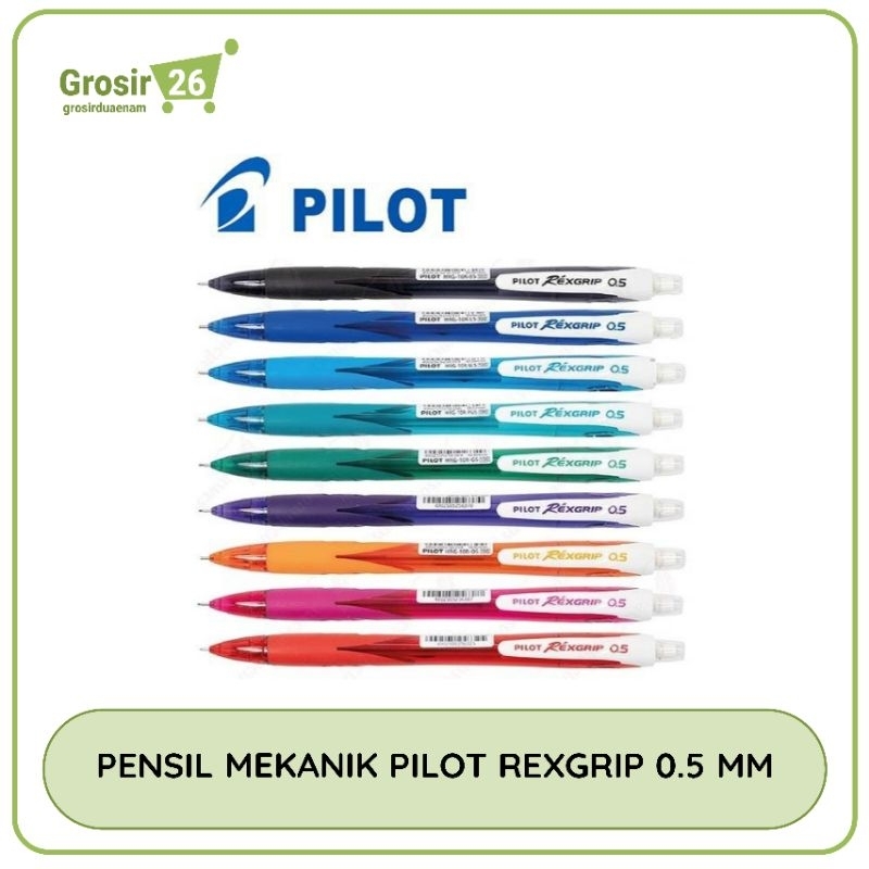

(1 pcs) pensil mekanik / mechanical pencil pilot rexgrip hrg-10r 0.5 mm