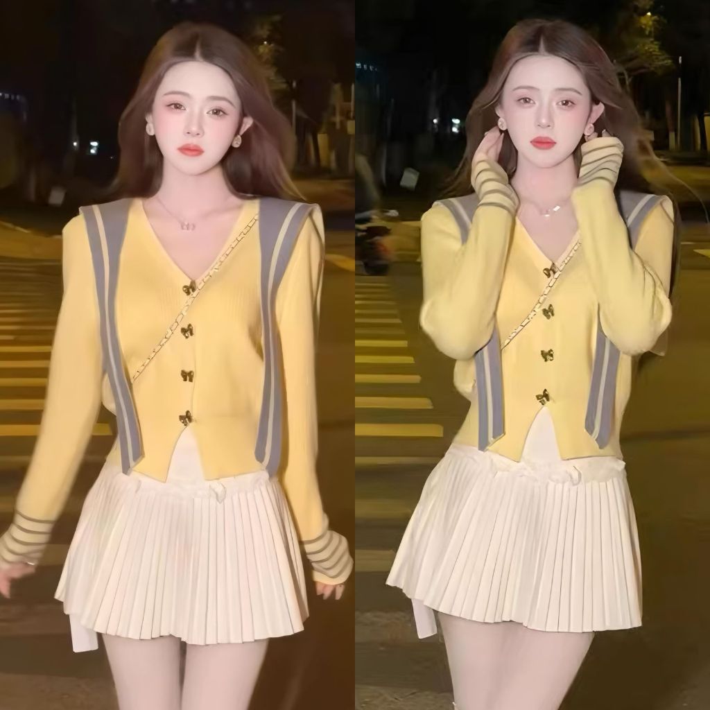 Setelan RokCelana Import Set Ootd Rajut Kekinian Baju OneSet Import Terbaru Setelan RokCelana Import