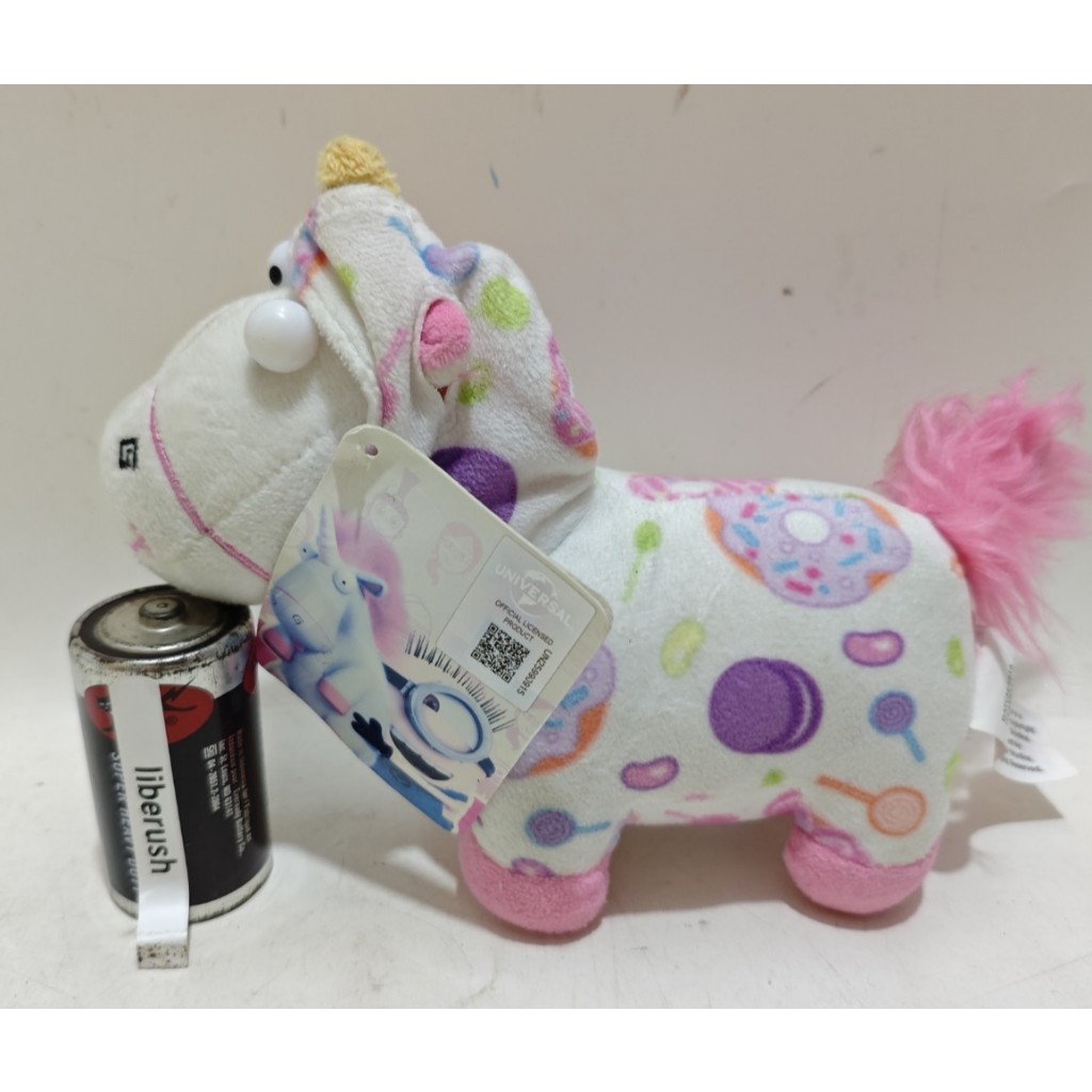Universal despicable me fluffy unicorn agnes costume plush doll boneka