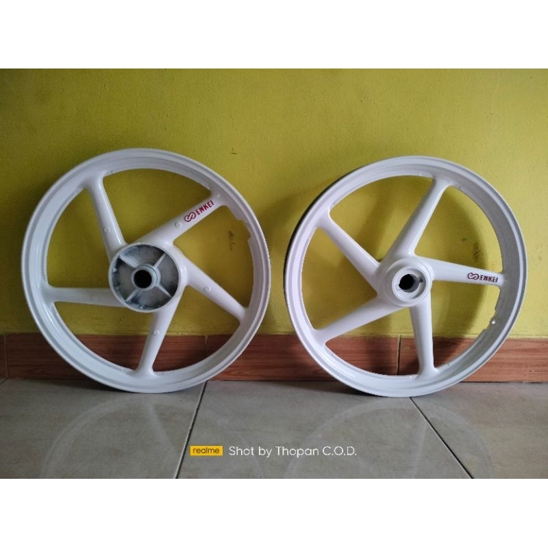 VELG ENKEI PALANG 5 ALL SUZUKI REPAINT PUTIH GLOSSY