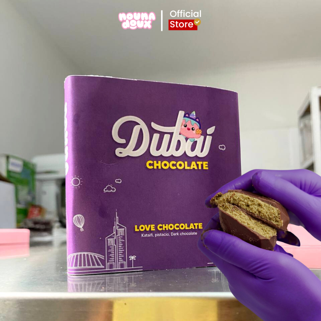 

Nounadoux - Coklat Dubai Love Kunafa Pistachio Premium