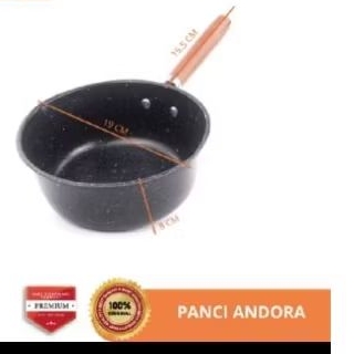 panci susu panci mie enamel gagang kayu panci susu enamel