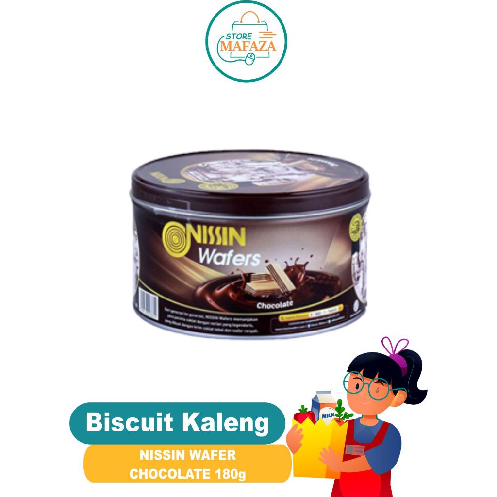 

NISSIN Biscuit Kalengan NISSIN WAFER CHOCOLATE 180g