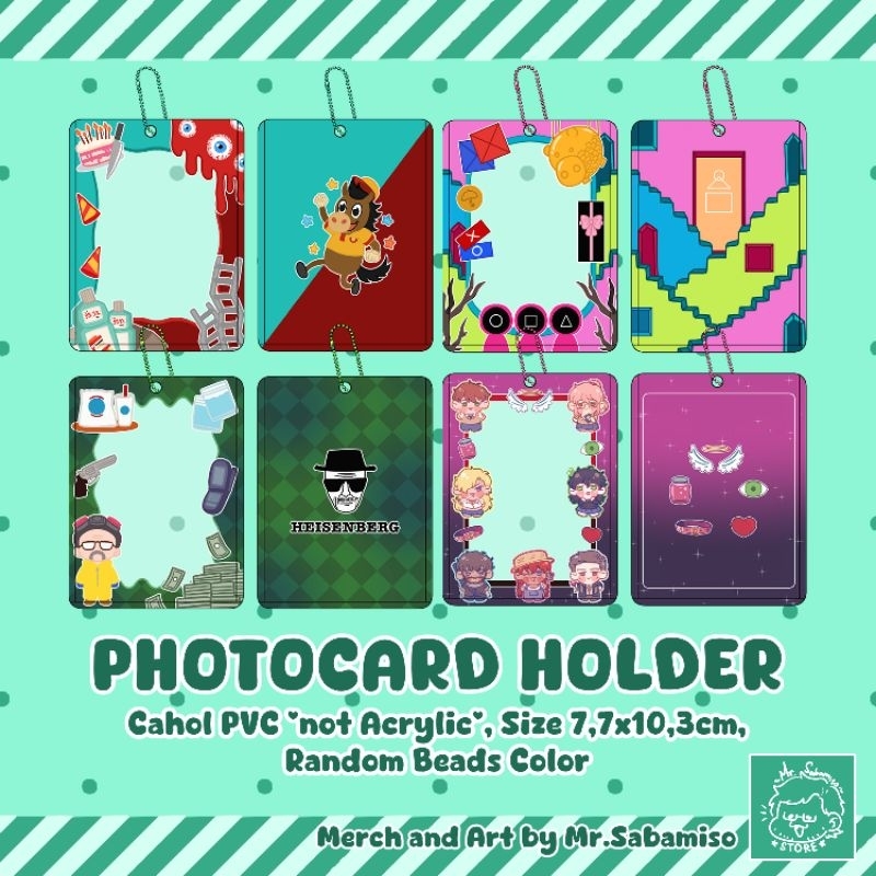 Photocard Card Holder POCAHOL CAHOL Mouthwashing Squid Game Breaking Bad DoL Degrees of Lewdity [REA