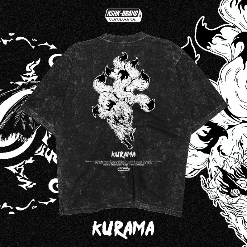 T Shirt Kaos Oversize Kurama Naruto | Kaos Oversize Anime