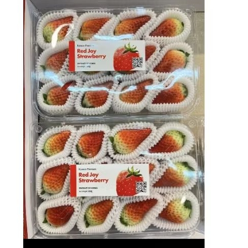 

Buah strawberry Korea jumbo manis red Joy super premium gift pack
