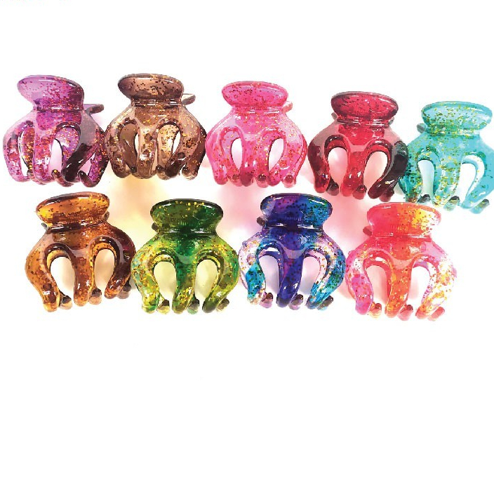 JEDAI ORI IMPORT UK 5 CM - Motif Glitter Bening - Jepitan Rambut BAHAN TEBAL - JEPITAN BADAI Jepit R