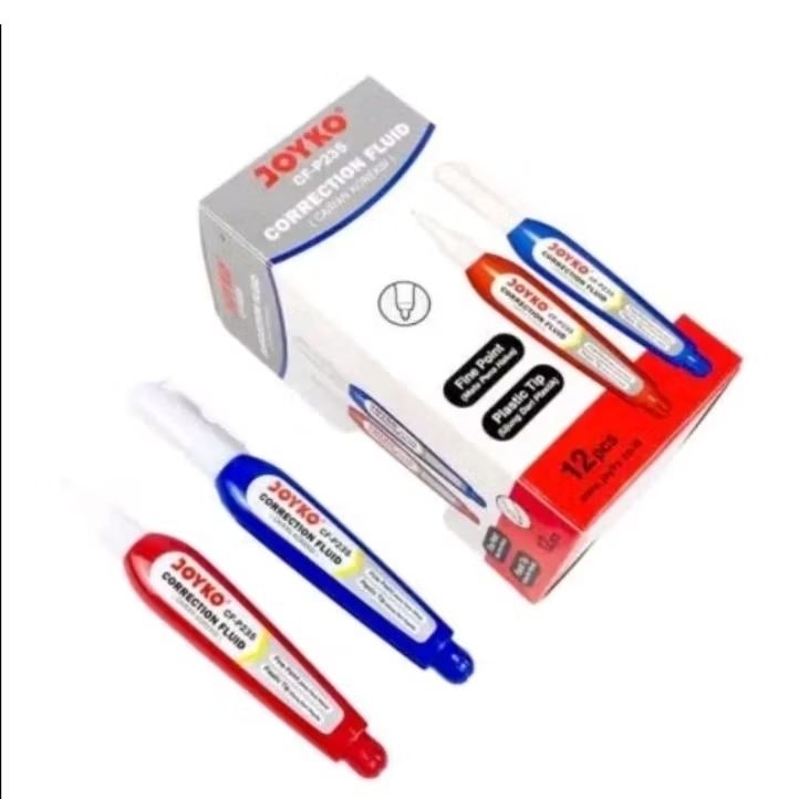 

( 1PACK )Correction Fluid Cairan Koreksi Penghapus Cair Joyko CF-P235 isi 12PCS