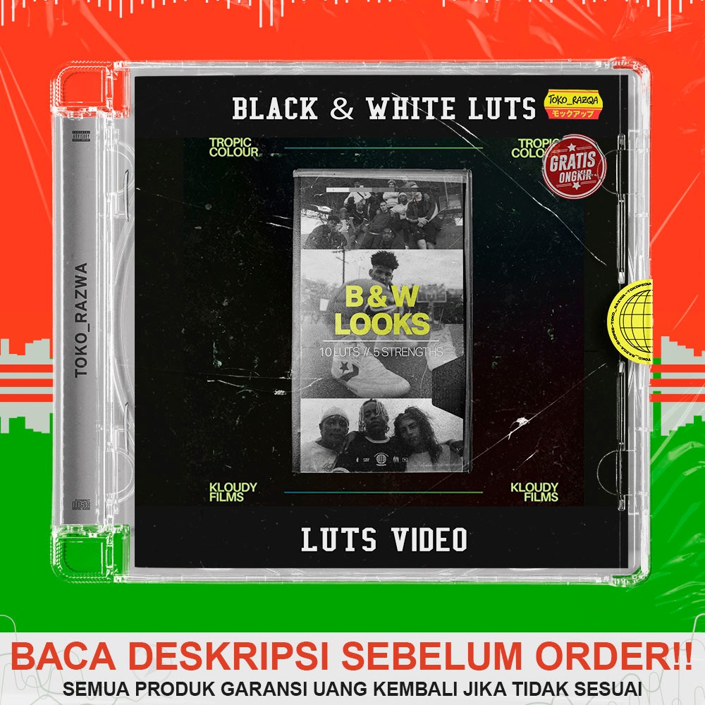 LUTs Video - Tropic Colour - BLACK & WHITE LUTS - 100325