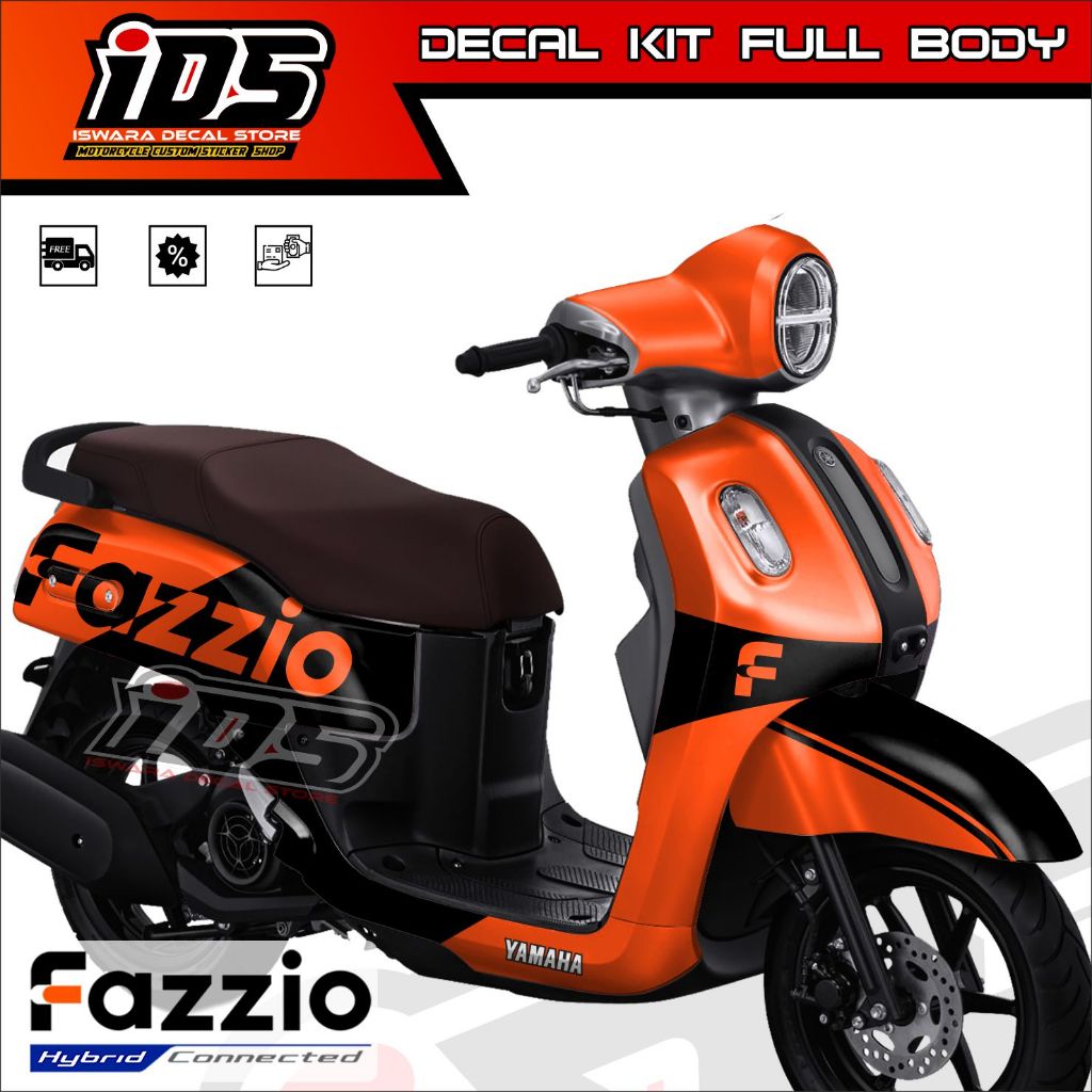 Decal Yamaha Fazzio Stiker Fazzio Dekal Fazzio Striping Fazzio Decal Fazzio Full Body Simple
