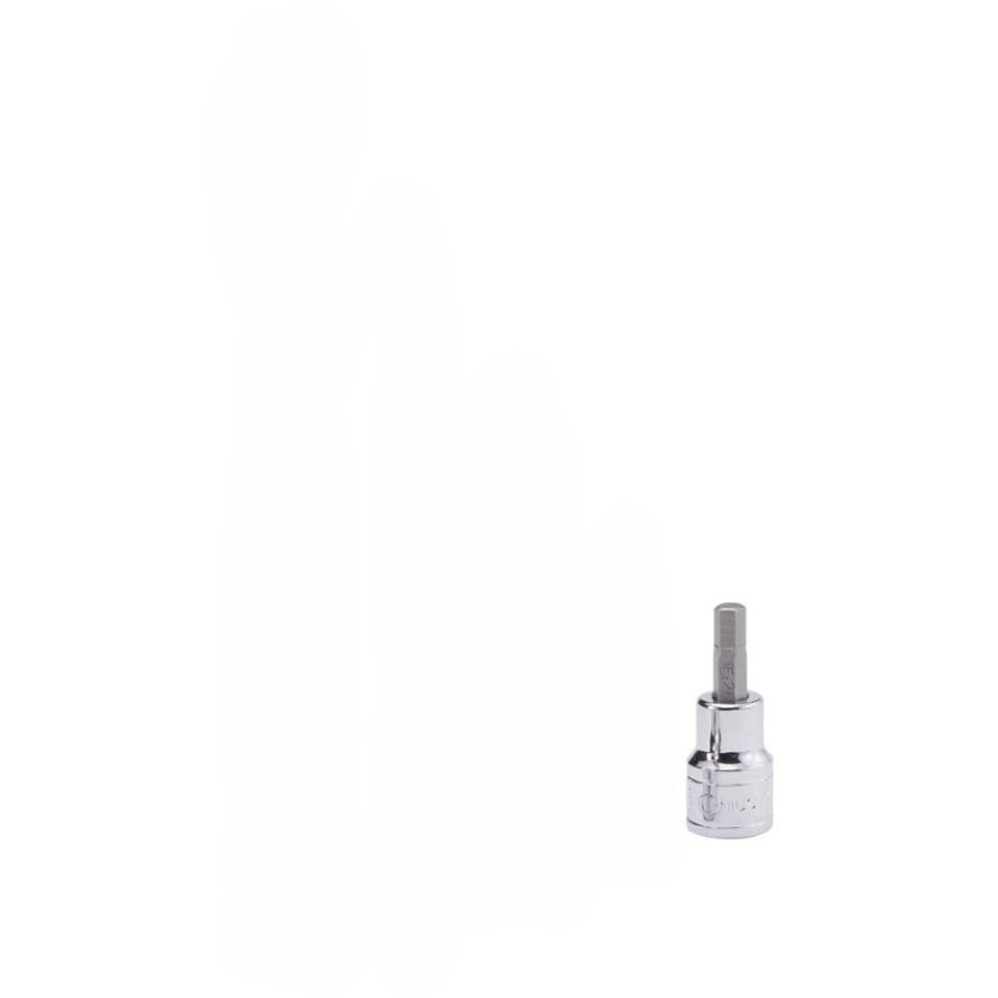 Genius Tools 1/4" dr. Hex Bit Socket 3/16" Kunci Shock L 3/16"