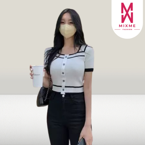 MIXME Mambo Knit Crop Squere Neck