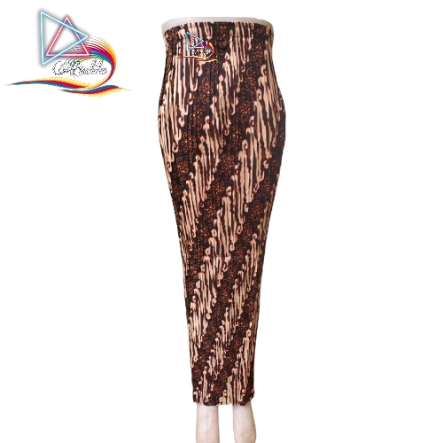 Rok Pesta Plisket Motif Batik Lereng Maron - Rok Plisket Batik / Rok Prisket Bawahan Kebaya Modern
