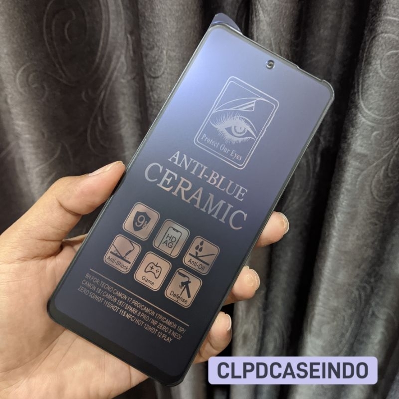 Tempered Glass Infinix Hot 11S Infinix Hot 11S NFC Ceramic Blue Ray Matte