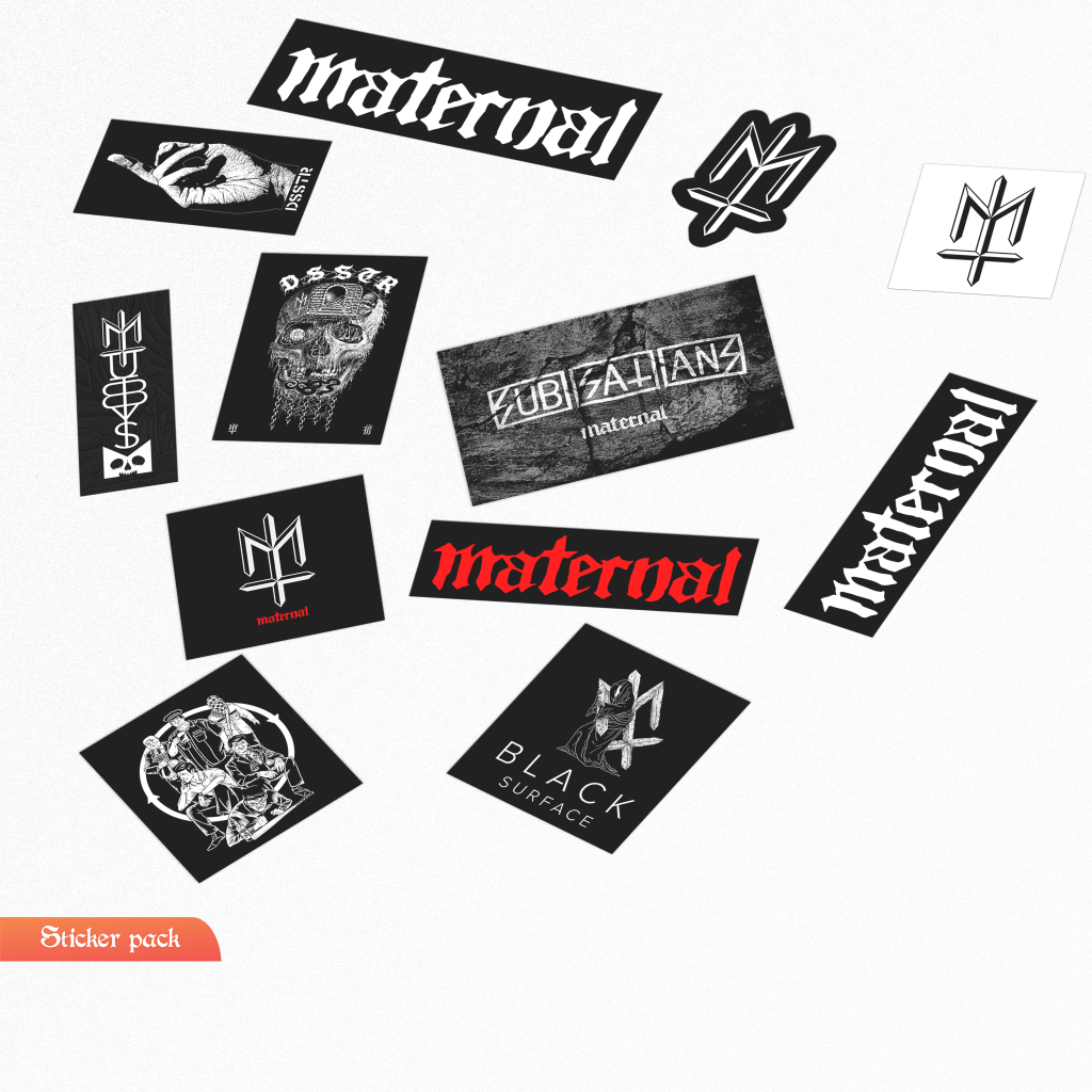 Stiker distro brand MATERNAL / Sticker Pack