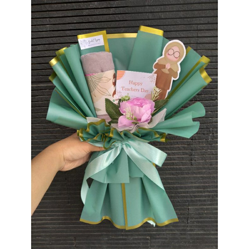 Buket hijab murah / buket hijab guru / buket hijab wisuda