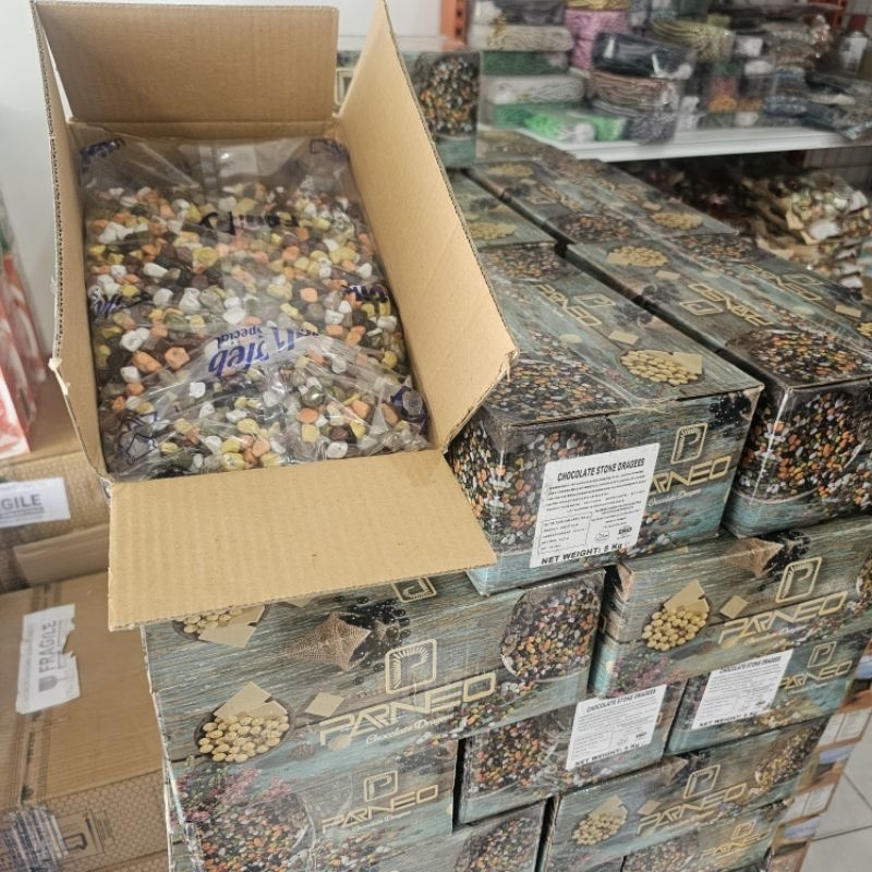 

[5KG] Coklat Krikil Turki FANATIK PARNEO Stone Dragees Coklat Batu Kerikil 5KG