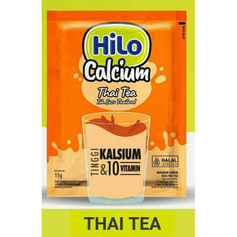 

LANGSUNG DIKIRIM,,,1sachet HiLo Calcium thai tea 15gram