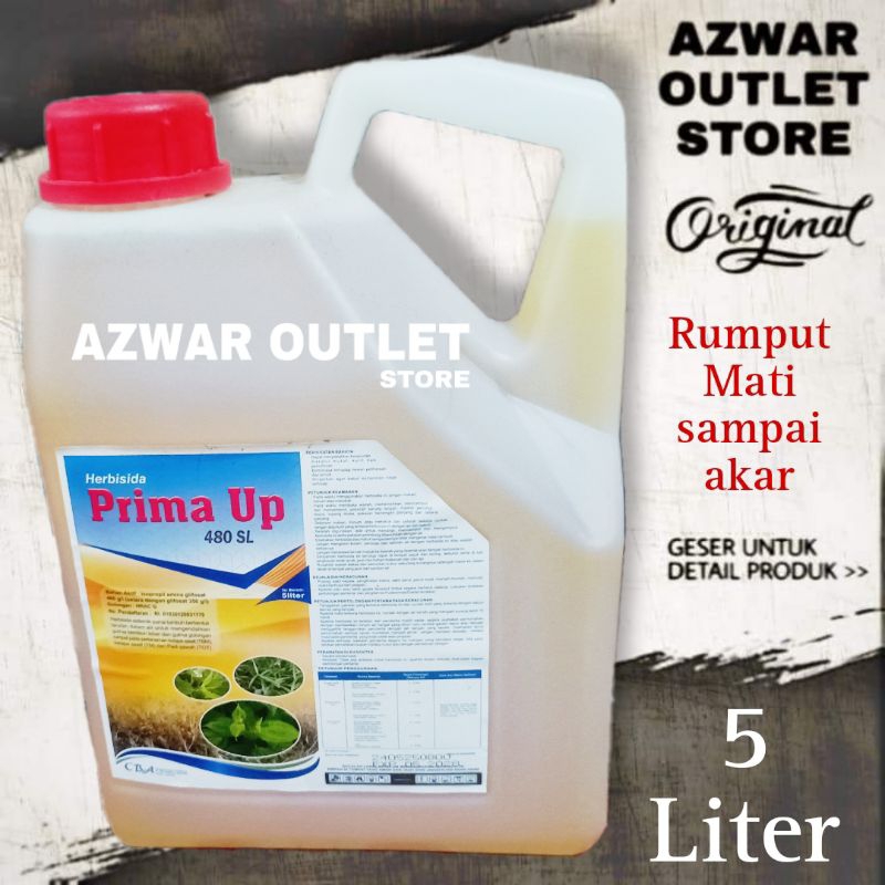 PRIMA UP 5 Liter | Glifosat 480SL CBA | Racun rumput sampai akar