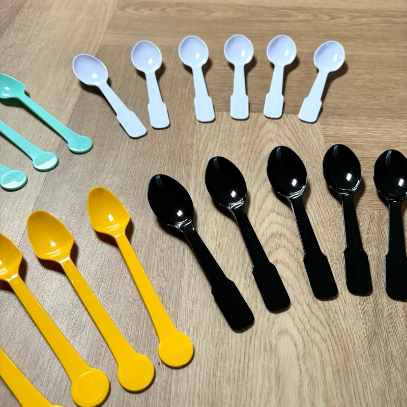 (satuan) Sendok Bumbu Sendok Plastik Kecil Warna Warni