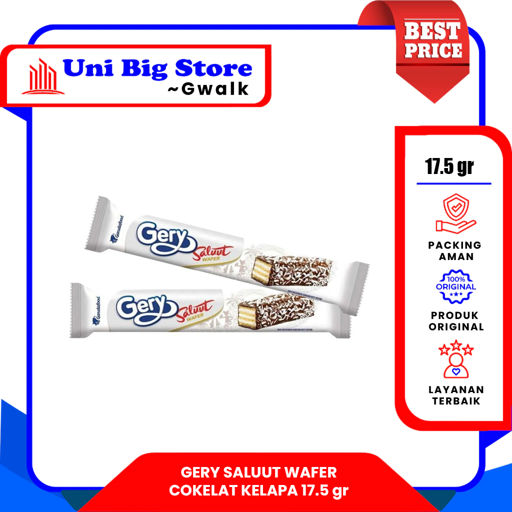 

GERY SALUUT WAFER COKELAT KELAPA - 17.5 gr