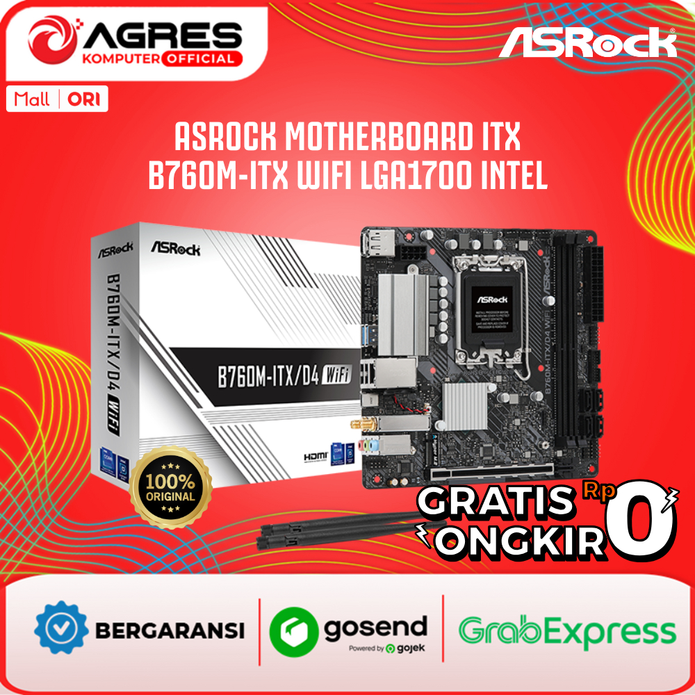 ASROCK MOTHERBOARD ITX B760M-ITX WIFI LGA1700 INTEL