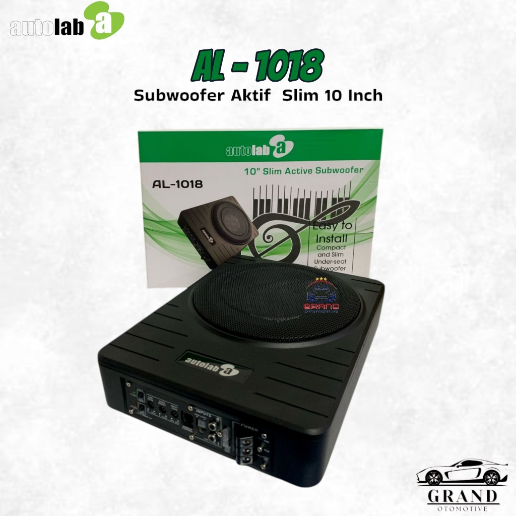 Subwoofer kolong AUTOLAB AL-1018 Subwoofer Aktif Kolong underseat slim Mobil Speaker Mobil