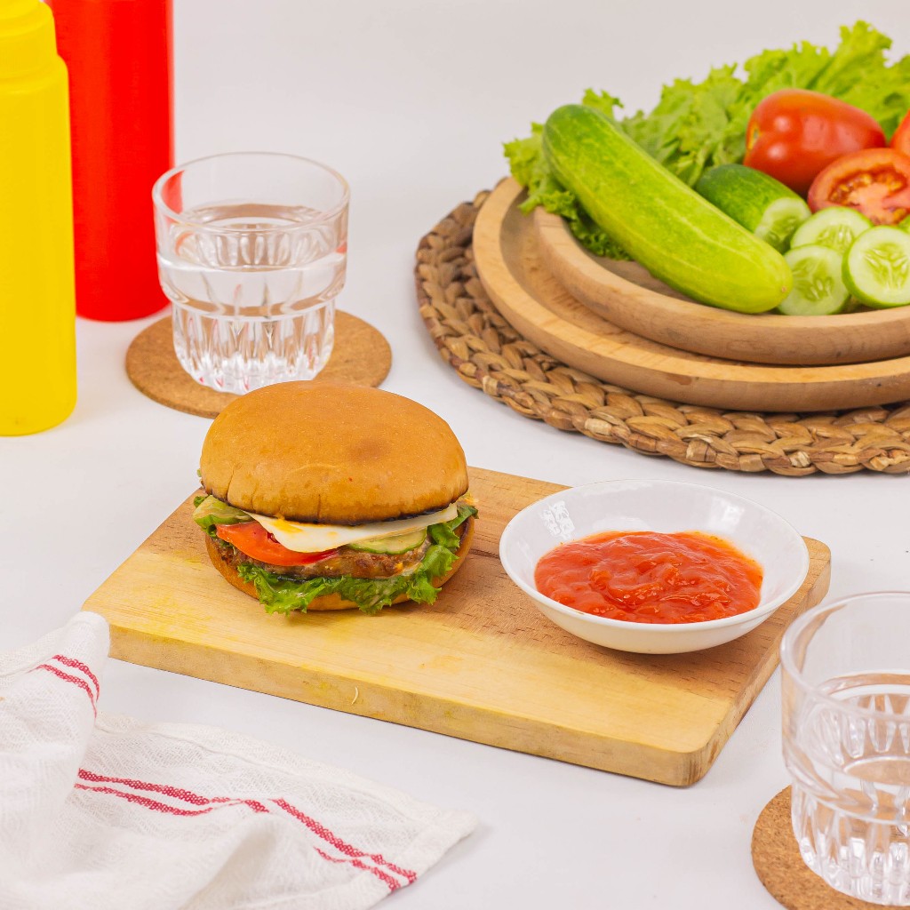 

Burger Hamburger Katsu Sehat Enak Lezat Gurih