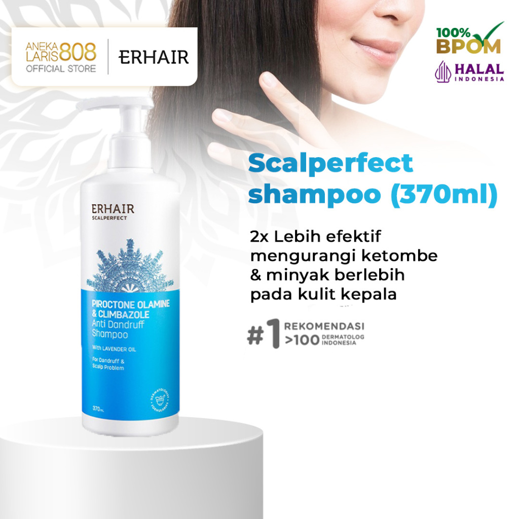 ERHA ERHAIR Shampo Anti Ketombe & Seboroik Scalperfect Anti Dandruff Shampoo 370ml