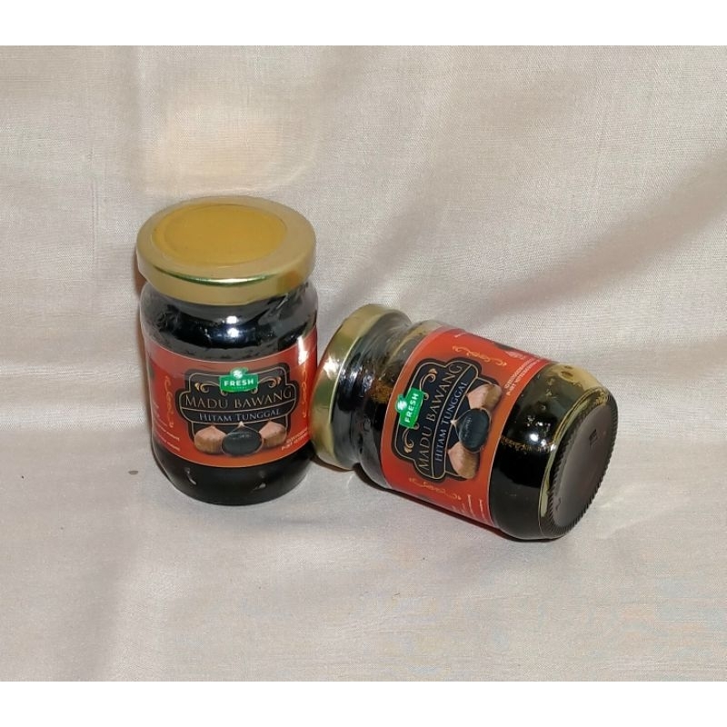 

Bawang Hitam Black Garlic Kupas Plus Madu Murni Kemasan Botol 125ml