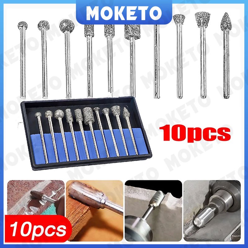 MATA BOR TUNER 3mm SET 10PCS MATA BOR TUNER PORTING PANJANG TUNGSTEN CARBIDE MINI