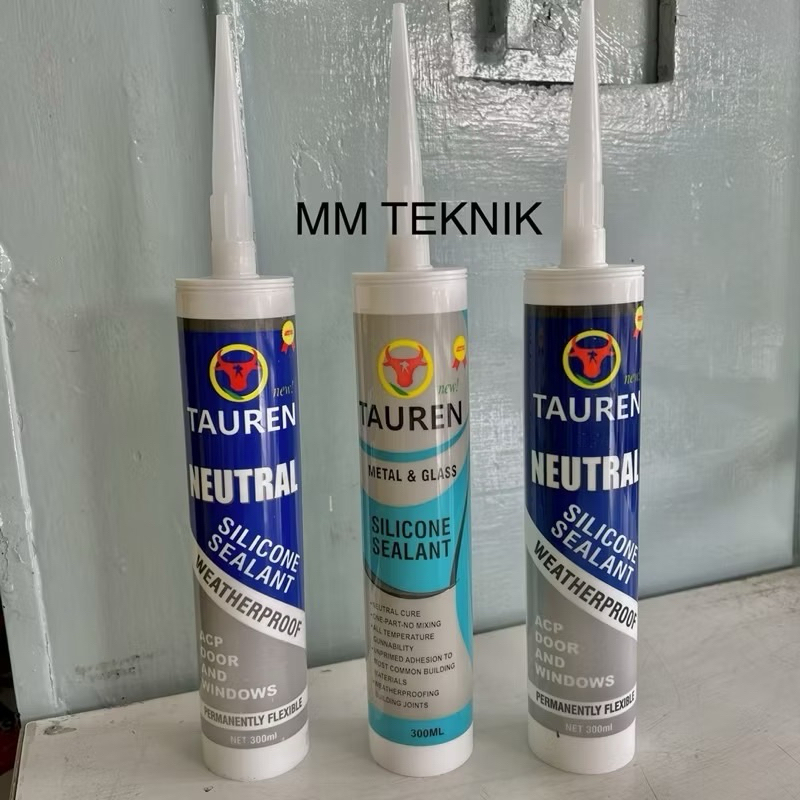 1 DUS 24 BOTOL Silikon Neutral Netral Tauren Lem Silikon Kaca Tauren Netral Tidak Asam