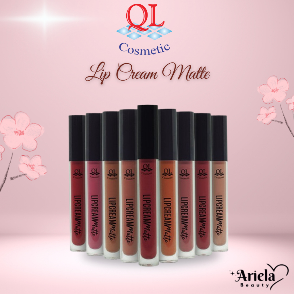 QL Cosmetic Matte Lipcream Lipstick | Lip Matte | Lip Color | Tahan Lama | Lip Cream Waterproof | BP