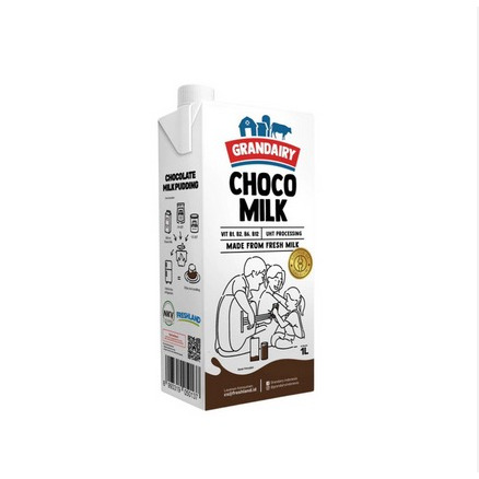 

PROMO Grandairy Chocomilk UHT 1L Free Bubble Wrap dan Dus Tebal