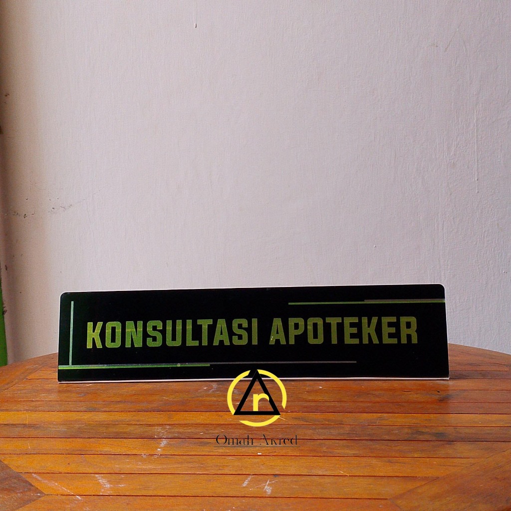 

Akrilik Meja Konsultasi Apoteker - Akrilik Lipat - Apotek - Farmasi