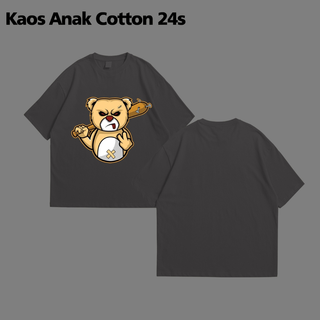 Baju Anak cowo cewek - Kaos Anak Pria Wanita Motif Keren Digital Printal Bahan Lembut Kain 100% Catt