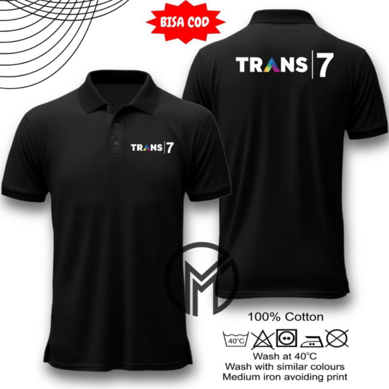 Poloshirt Trans7 - Kaos Polo Trans 7 - Kaos Trans7 - Polo Stasiun TV - Custom Polo - Kaos kerah