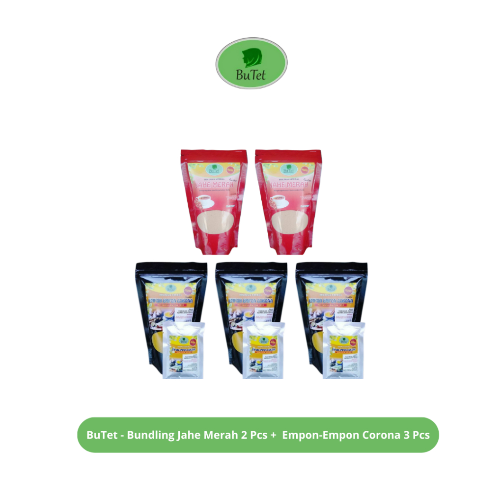 

BuTet - Bundling Jahe Merah 2 Pcs + Empon-Empon Corona 3 Pcs