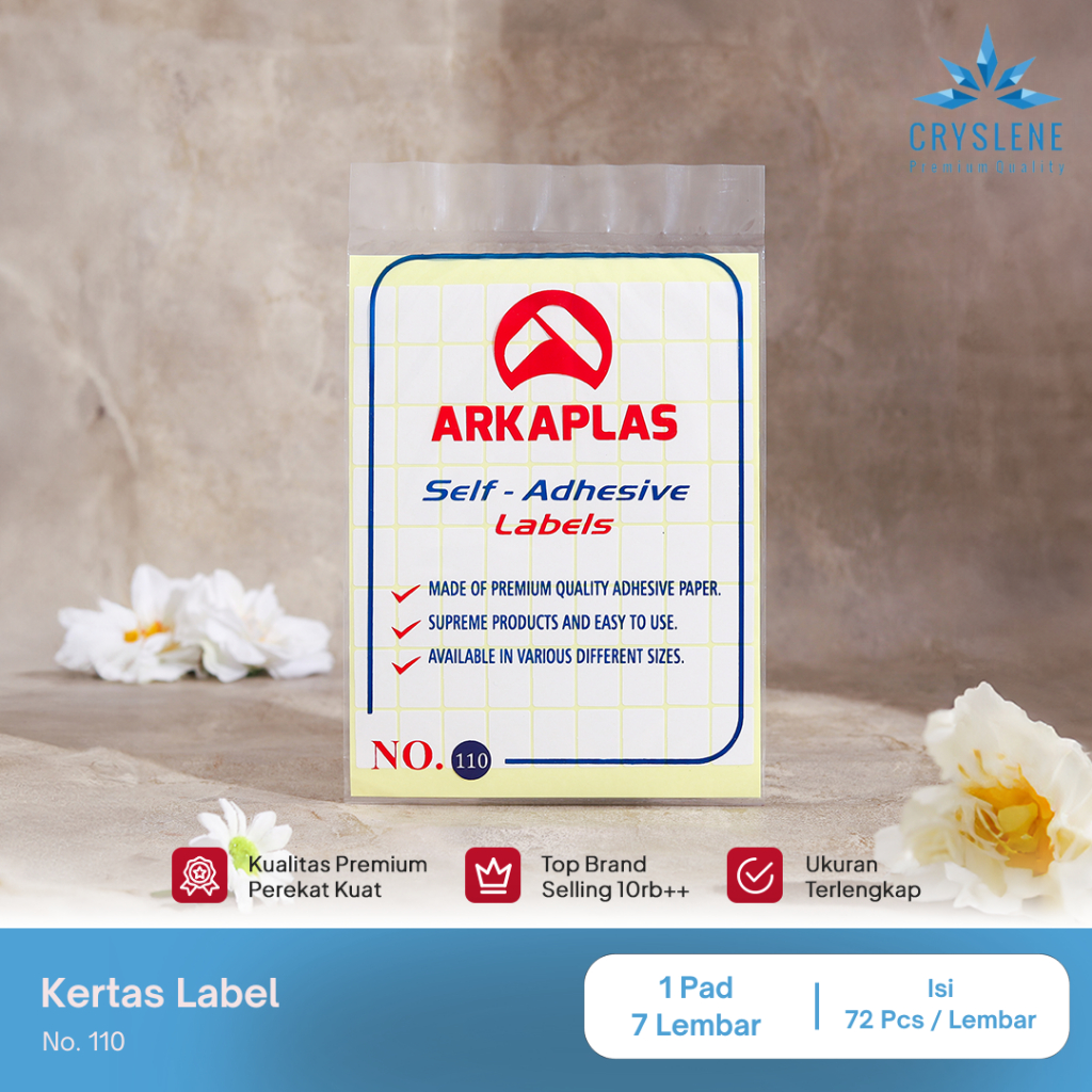 CRYSLENE Kertas Label Undangan Stiker Polos No 110 - 111