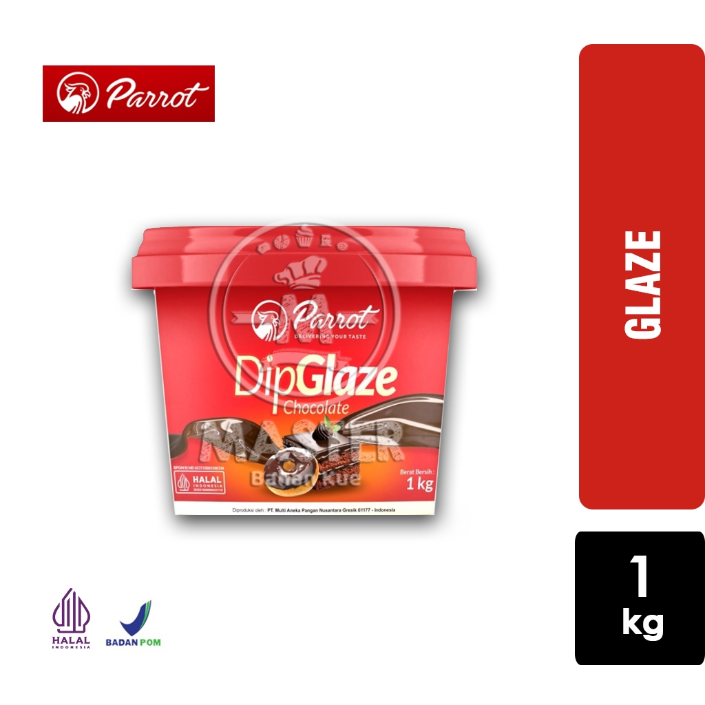 

Glaze Coklat Dark Parrot / Dark Chocolate Dip Glaze [1 kg]