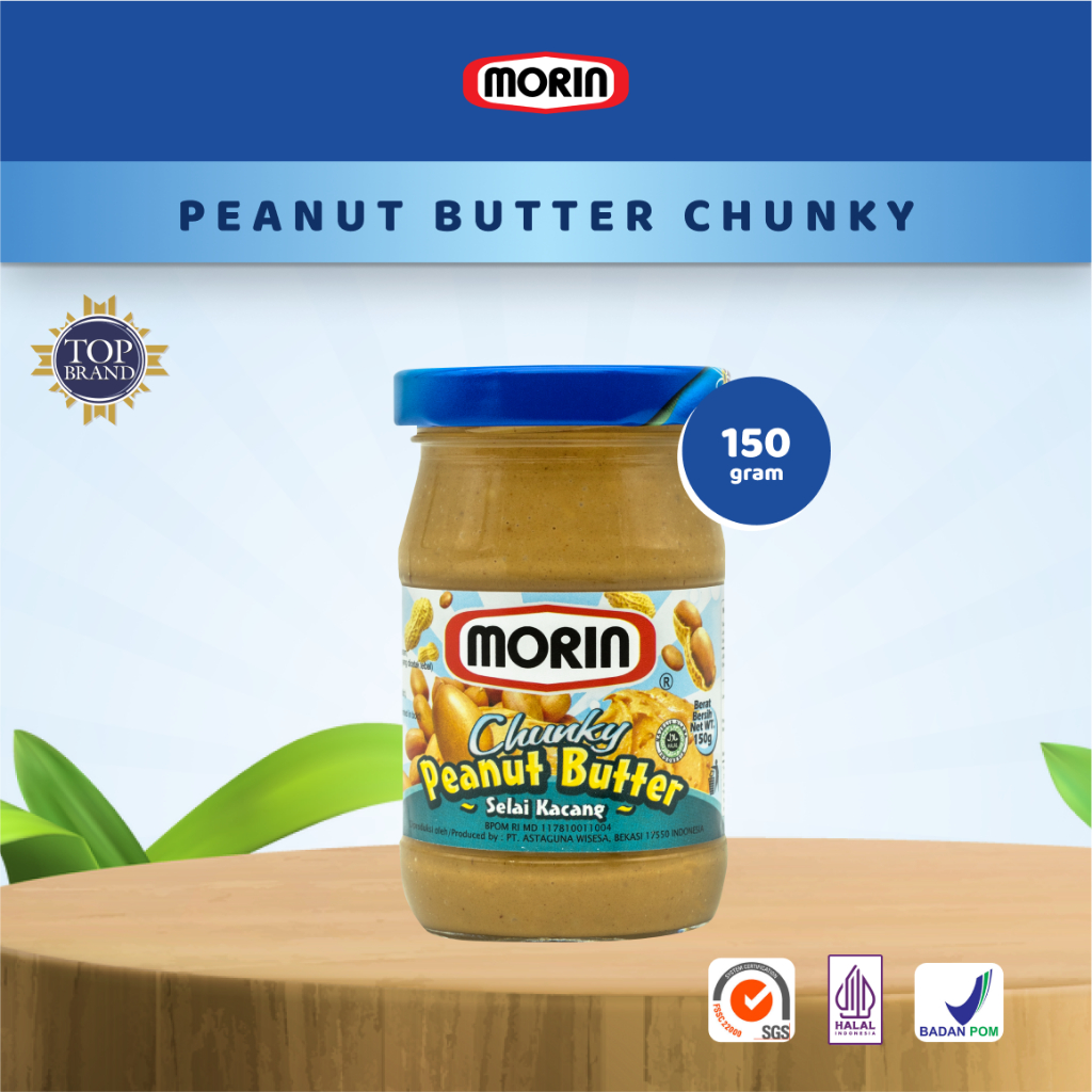 

Morin Peanut Butter Chunky 150 Gr - Selai Kacang