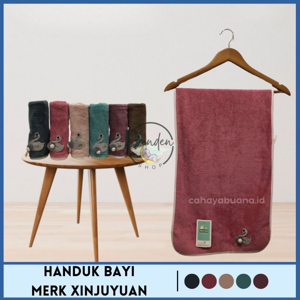 HANDUK MANDI HANDUK BAYI MEREK XINJUYUAN SIZE 35 x 75 cm