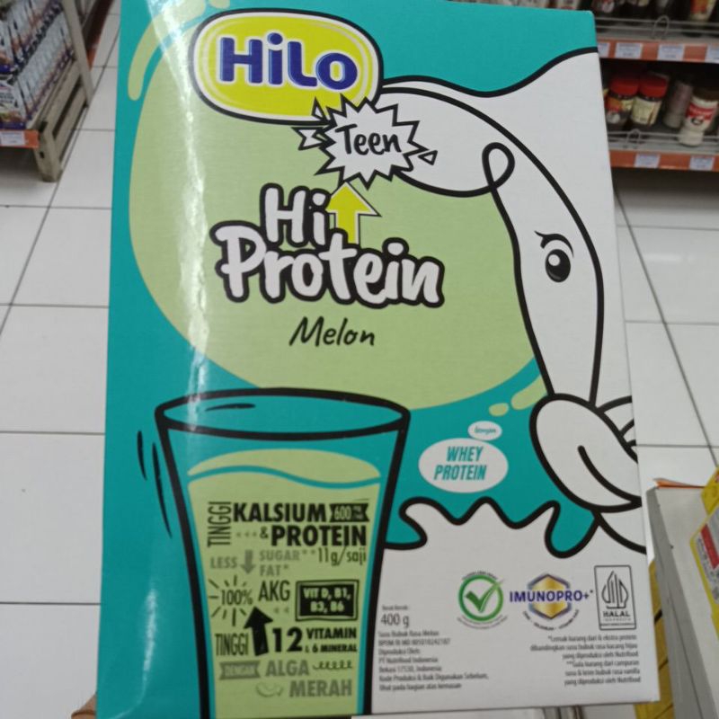 

Hi Lo Teen Hi Protein Rasa Melon 400g Box-Untuk Usia 12-17Th